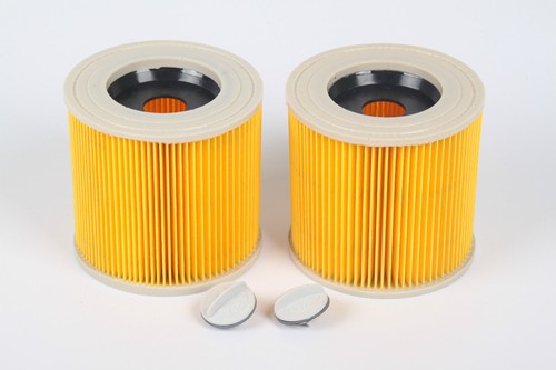 Paquete De 2 Ajuste De Filtro De Cartucho Karcher WD2.200 WD3.500 Wet \u0026 Dry  Aspiradoras | eBay