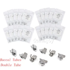 Dental Orthodontic Buccal Tubes Roth/MBT 022 1st Molar Double Tube Non-Conv