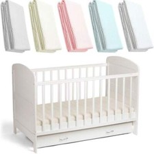 Cot Jersey Fitted Sheets To Fit Baby Elegance Mattress 120x60cm - Pack Of 2