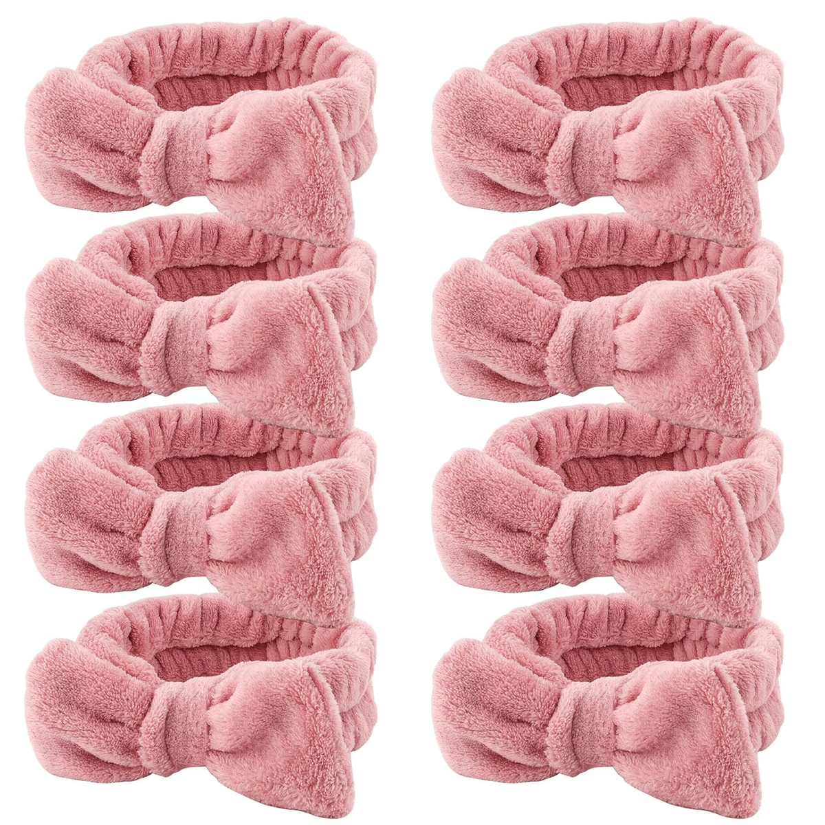8 Pack Spa Headband for Women Facial Makeup Headband Amazon.com : Hishexin 8 Pack Spa Headbands for Women, Soft  main image 2