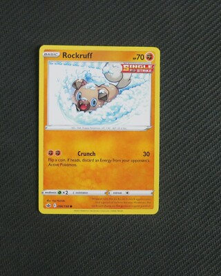 1x Rockruff 086/198 Chilling Reign Pokemon TCG Card