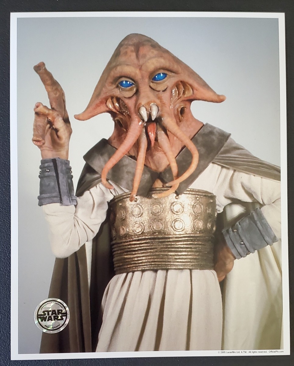 licensed photo SQUID HEAD MAN official pix TESSEK 8x10 star wars