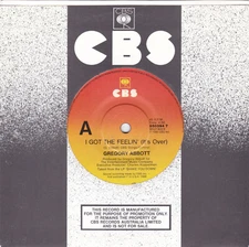 Gregory Abbott – I Got The Feelin' (It's Over) - 7" single