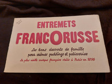 Buvard Entremets Franz&ouml;sisch-Russisch 1960er Jahre