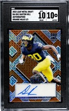 2022 Leaf Metal DP Daxton Hill Autograph ORANGE MOJO /3 SGC 10 w/10 AUTO (2/3)