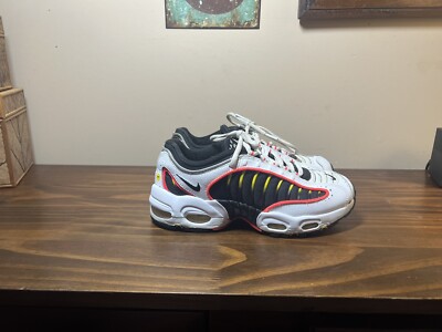 Nike Air Max Tailwind 4 White Black Crimson Yellow BQ9810-105 Size 7y