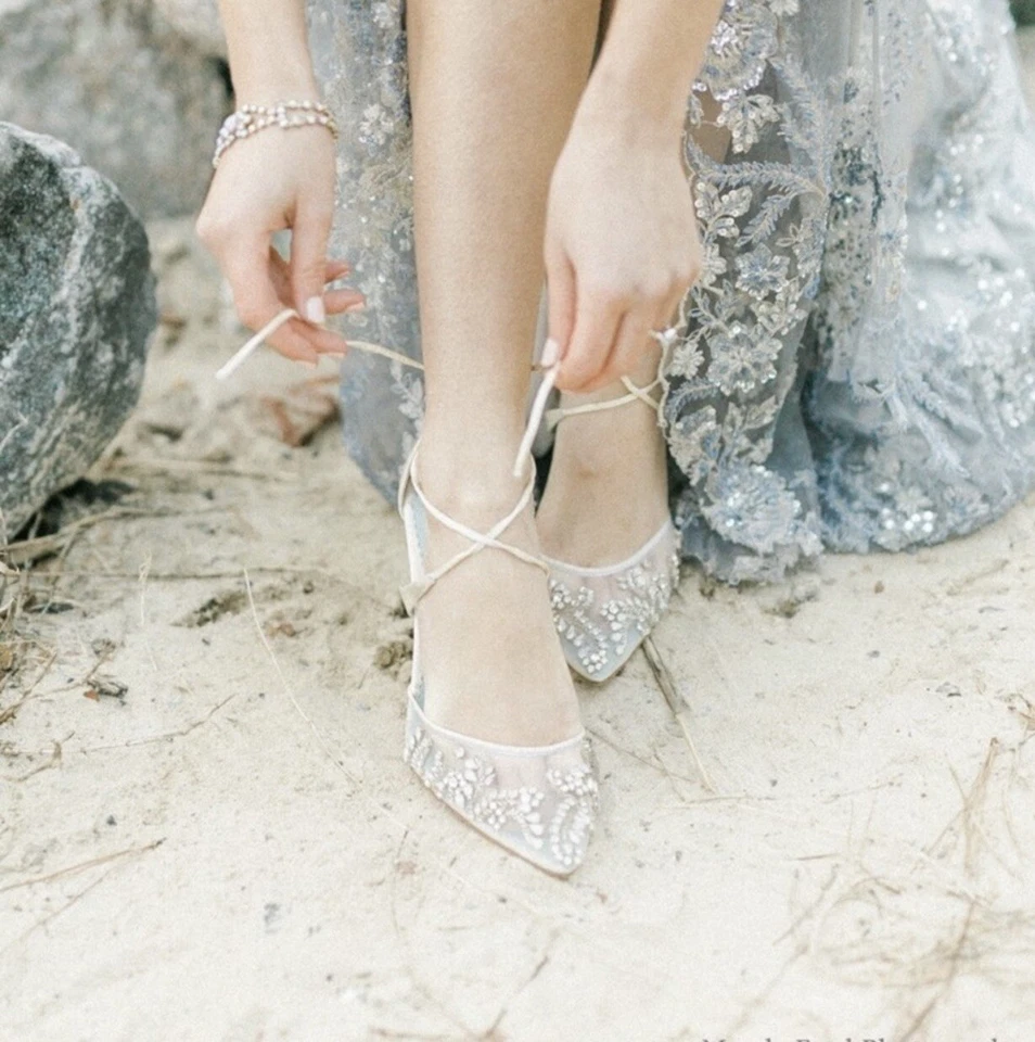 Bella Belle FLORENCECrystal Embellished Heels Size 8 - Image 4 of 4