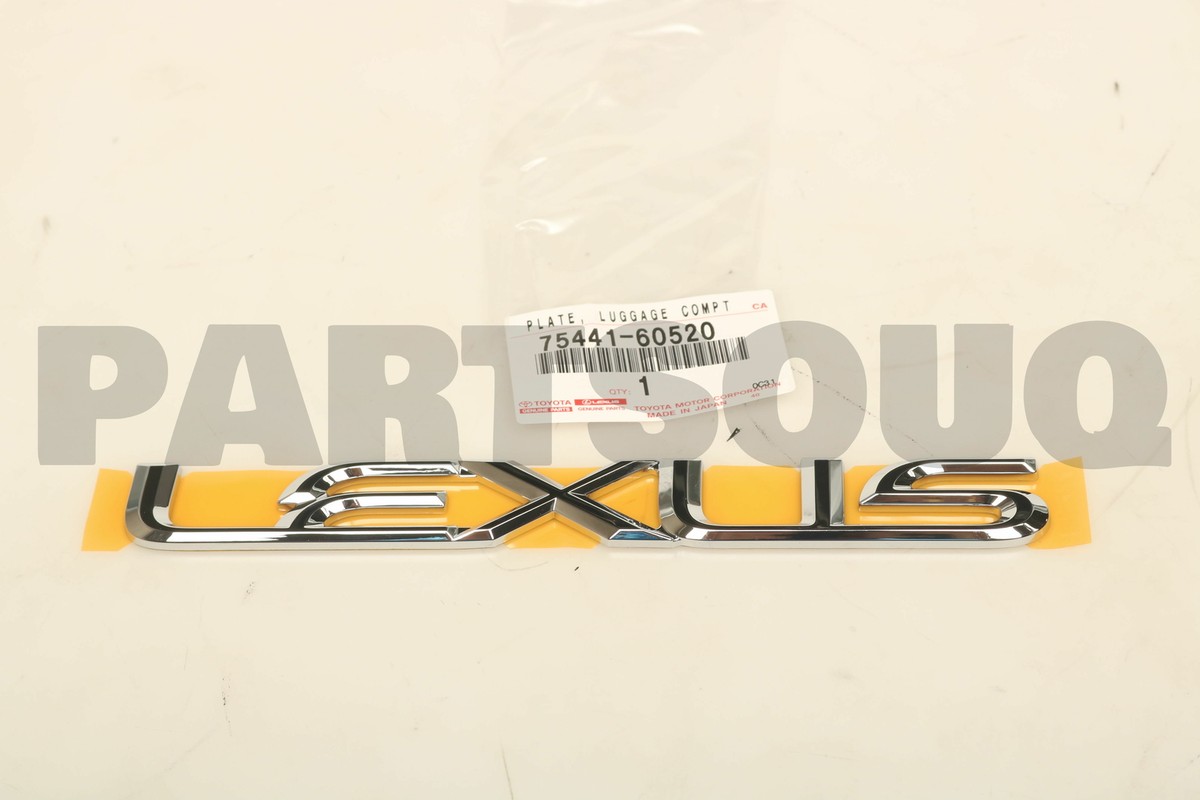 7544160520 Genuine Toyota PLATE, BACK DOOR NAME 75441-60520 | eBay