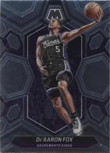 JERSEY # MATCH! 2023-24 Mosaic De'Aaron Fox Yellow /99! KINGS