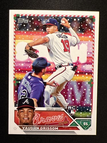 2023 Topps Holiday #H107 Vaughn Grissom (RC)/Atlanta Braves/Snowflakes π
π·β