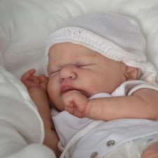 18'' Reborn Baby Unpainted Doll Kit Unfinished Newborn DIY Sleeping Baby Toy New