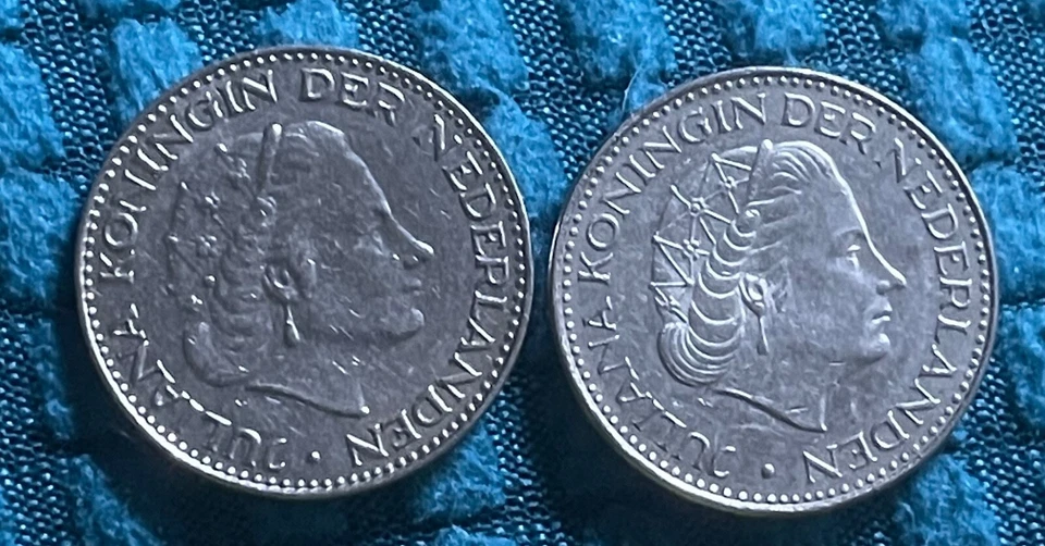 1967 1968 Netherland 1 gulden, Edge Description "GOD* ZIJ* MET* ONS" FREE 1 COIN - Image 2 of 4