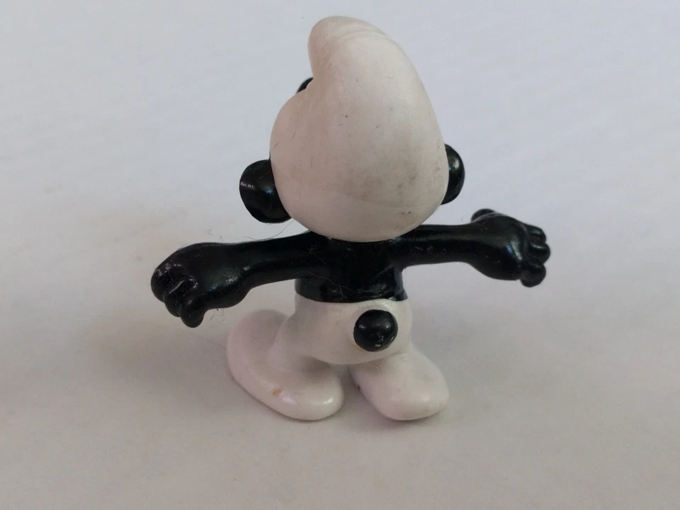 Figura de PVC Schleich vintage pitufo RARA 2.0007 pitufo negro enojado  Foto 3 de 4