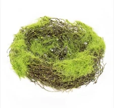 6" Mossy Vine Bird Nest