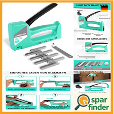Hand Stapler Gun Green für Holz, Stoff & Möbel