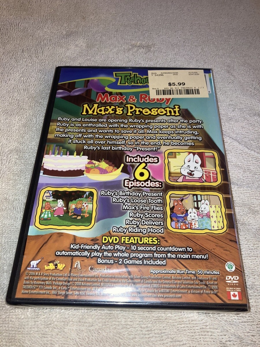 トリオさんDVD 6枚セット The tree house Max and Ruby double feature 147 in wrong dvd