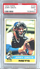 1976 TOPPS #143 JERRY GROTE PSA 9 MINT METS