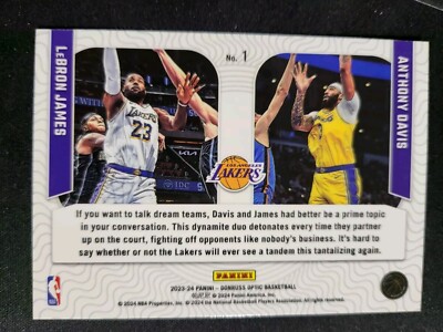2023-24 Optic LeBron James Anthony Davis OPTICAL ILLUSIONS - Los