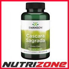 Swanson Cascara Sagrada 450mg Digestion Support Colon Care - 100 caps