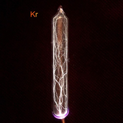 5 Rare Luminous Gas In Sealed Glass 99.999% Pure Krypton Helium Neon Argon Xenon - Picture 7 of 12
