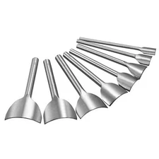 Arc-Shaped Leather Cutter Punch Set 10mm-45mm Strap End Punch Tool, Set of 8