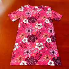 Gymboree Dress Medium 7 / 8 Pink Floral Short Sleeve Cotton Sheath New NWT