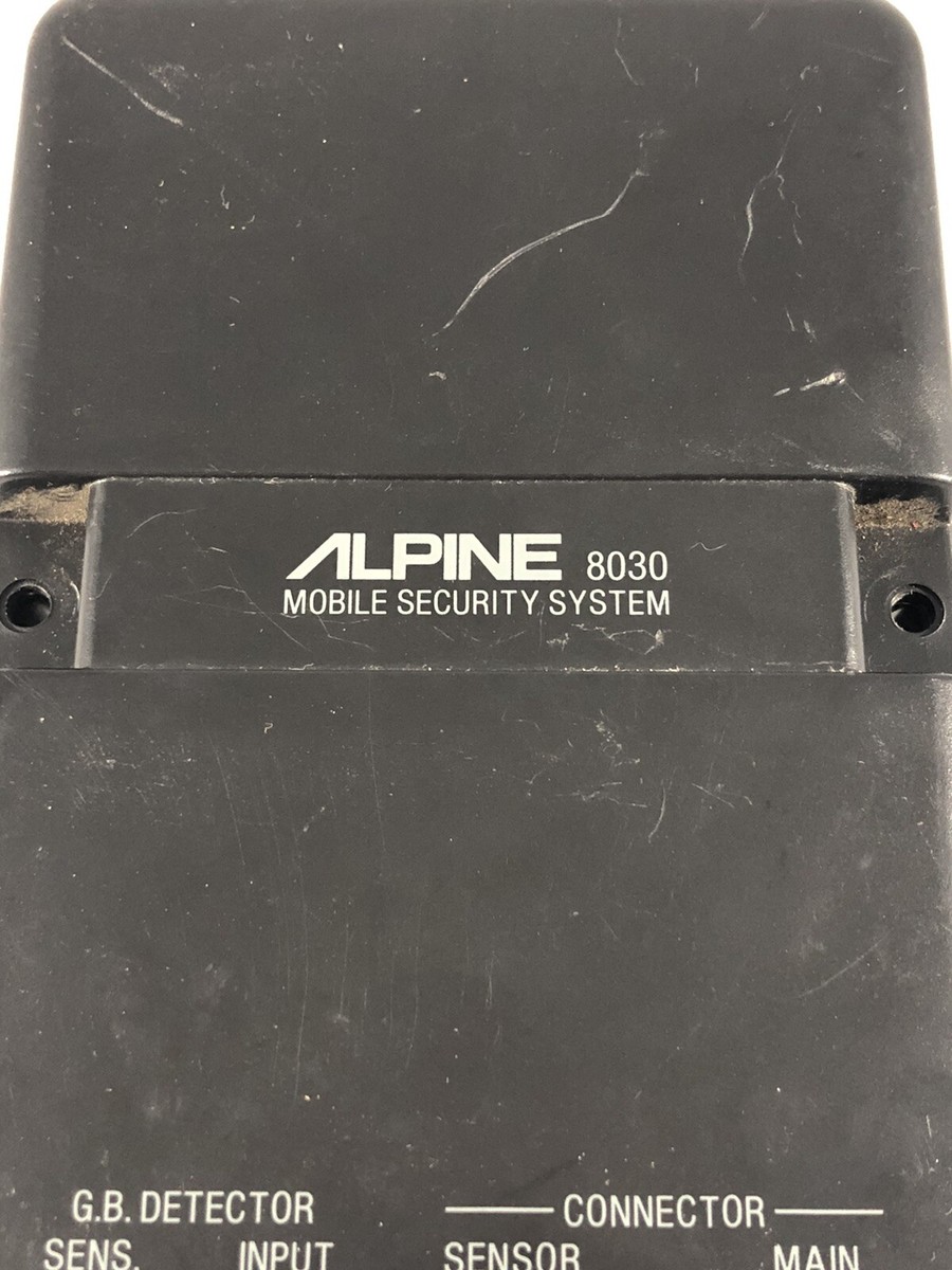 Alpine Mobile Security System 8030A (MAIN UNIT ONLY) Untested As