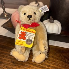 Steiff Golden Bear 7" Ean 0163/19 Fully Jointed All original tags