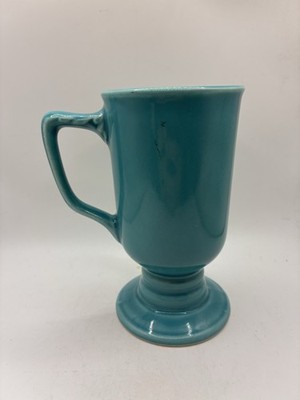 Homer Laughlin Irish Coffee Footed Mug Turquoise Fiesta HLC