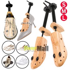 1 or 2 Piece 2-Way Wooden Adjustable Shoe Stretcher for Men Women US Size 4-13