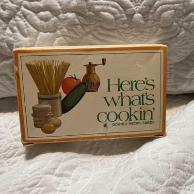 Vintage Current Recipe Cards 70's  Here's What's Cookin' 