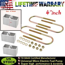 Universal 4 Leaf Spring Lowering Block Kit With U-bolt Installation Hardware