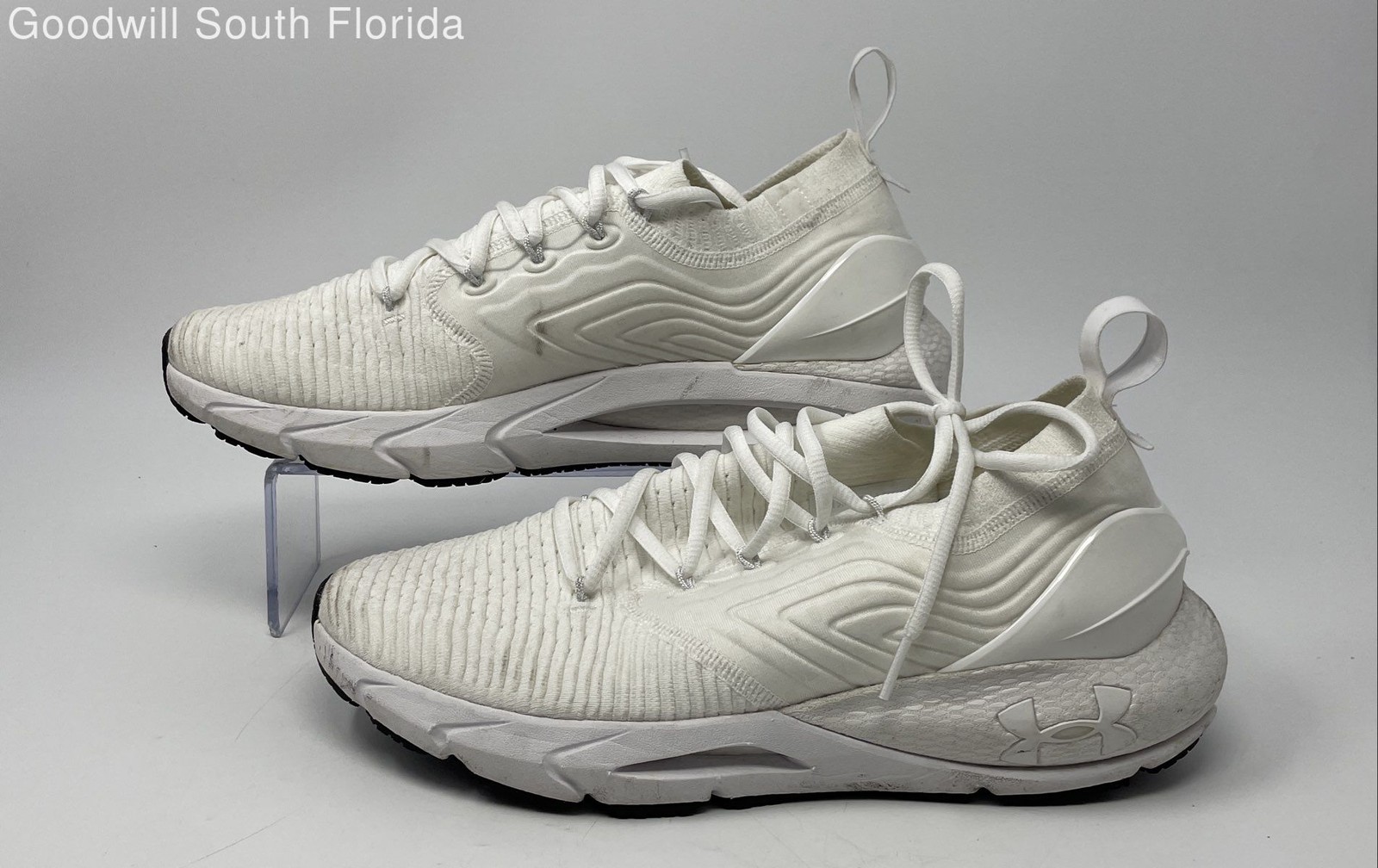 Under Armour Unisex HOVR Phantom 2 Inknt White Sneaker Shoes Size M 10 W 11.5