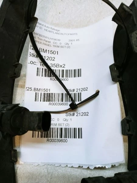BMW X5 E53 2000-2003 PARACHOQUES DELANTERO MOLDURAS PANELES (2) OEM Foto 4 de 4