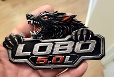 LOBO 5,0 L Puerta Trasera Emblema Lobo Camión y Mustang Estilo Insignia Agresiva Calcomanía Uno