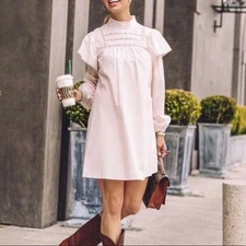 New wild fable Cottagecore High Neck Poplin Dress