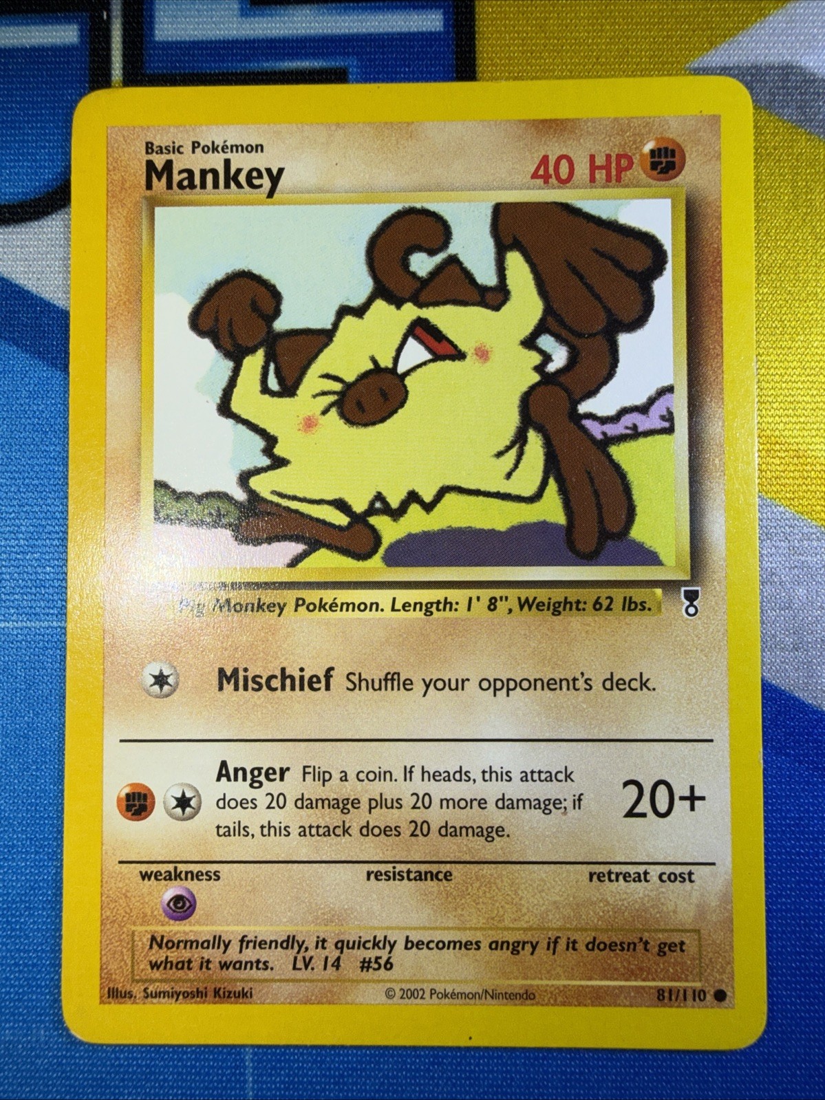 Pokemon TCG Mankey 81/110 Legendary Collection Regular LP
