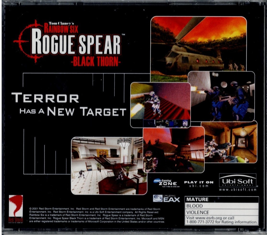 RAINBOW SIX ROGUE SPEAR 北米版 PlayStation Amazon.com: Tom