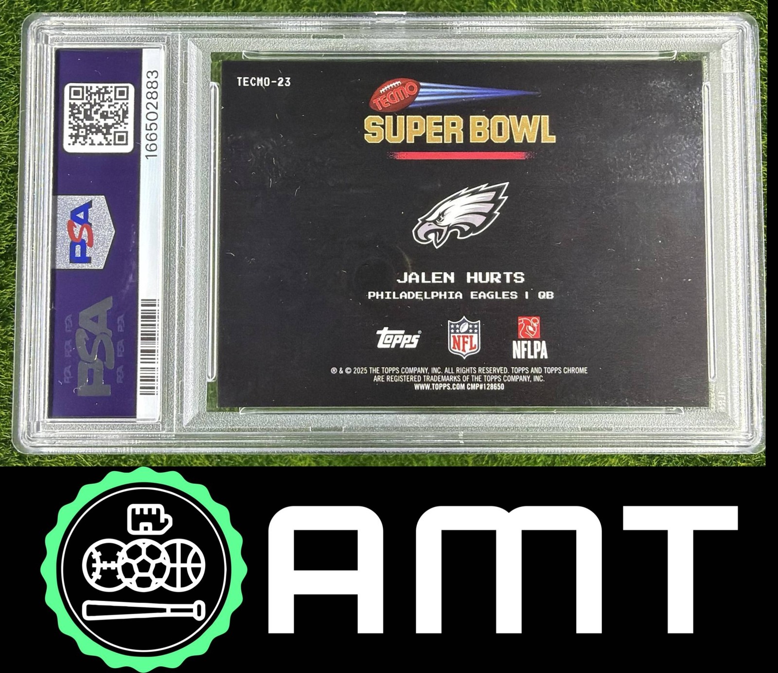 Jalen Hurts PSA 10 2025 Topps Chrome Tecmo Bowl Eagles SSP 2883 view 2