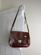 Vintage Brown Genuine Leather Shoulder Bag Crossbody Satchel