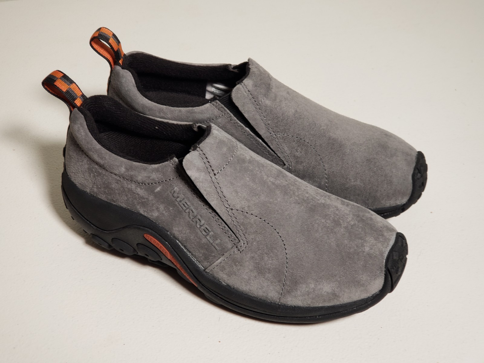 Mocassino scarpe casual Merrell Jungle Moc donna taglia 7 grigio pelle scamosciata