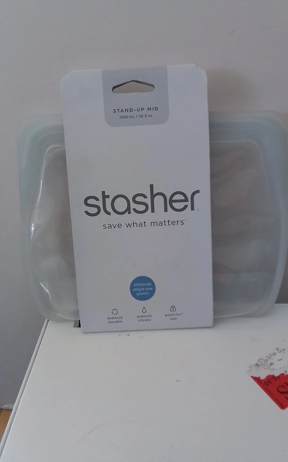 Stasher Silicone Food Grade Reusable Storage Bag - Clear (Stand-Up Mid) - 56 Oz
Opens in a new windo