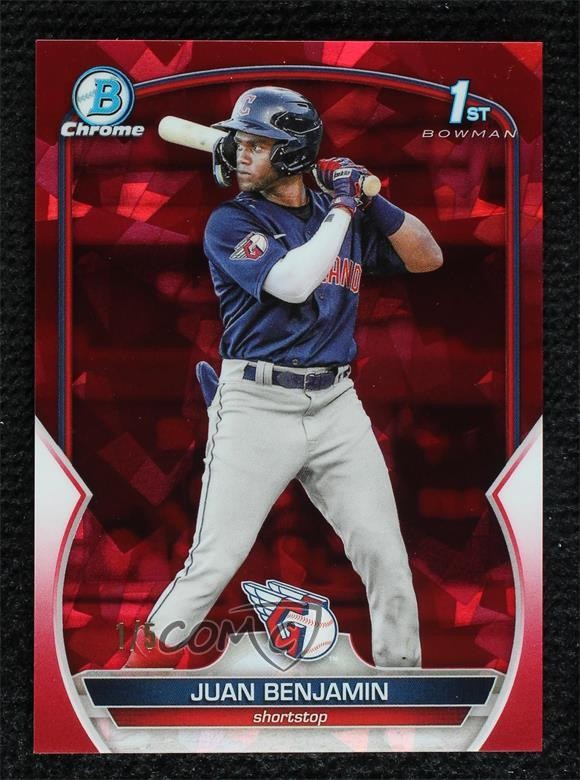 2023 Bowman Chrome Sapphire Edition Prospects Red 1/5 Juan Benjamin #BCP-151 1m8