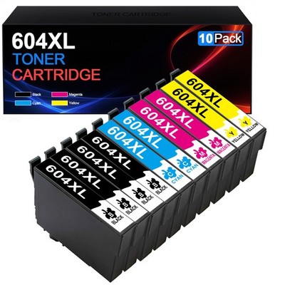 10er Patronen Für Epson 604XL XP-2200 2205 3200 3205 4200 4205 WF-2950 2930 2935