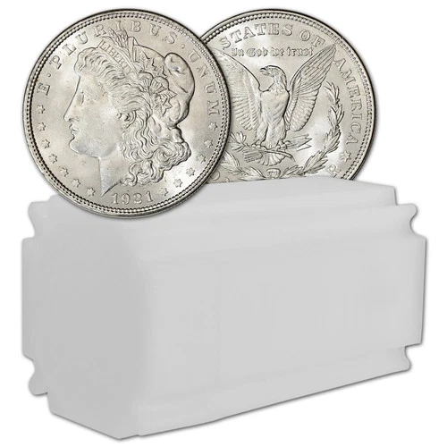 1921 US Morgan Silver Dollar $1 - BU - Roll of 20