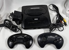 SEGA Genesis Model II Console MK-1631 Works Touchy Power Cord Read Description