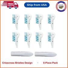 Sensitive Replacement Toothbrush Heads Compatible With Oral-B Cross Action Power