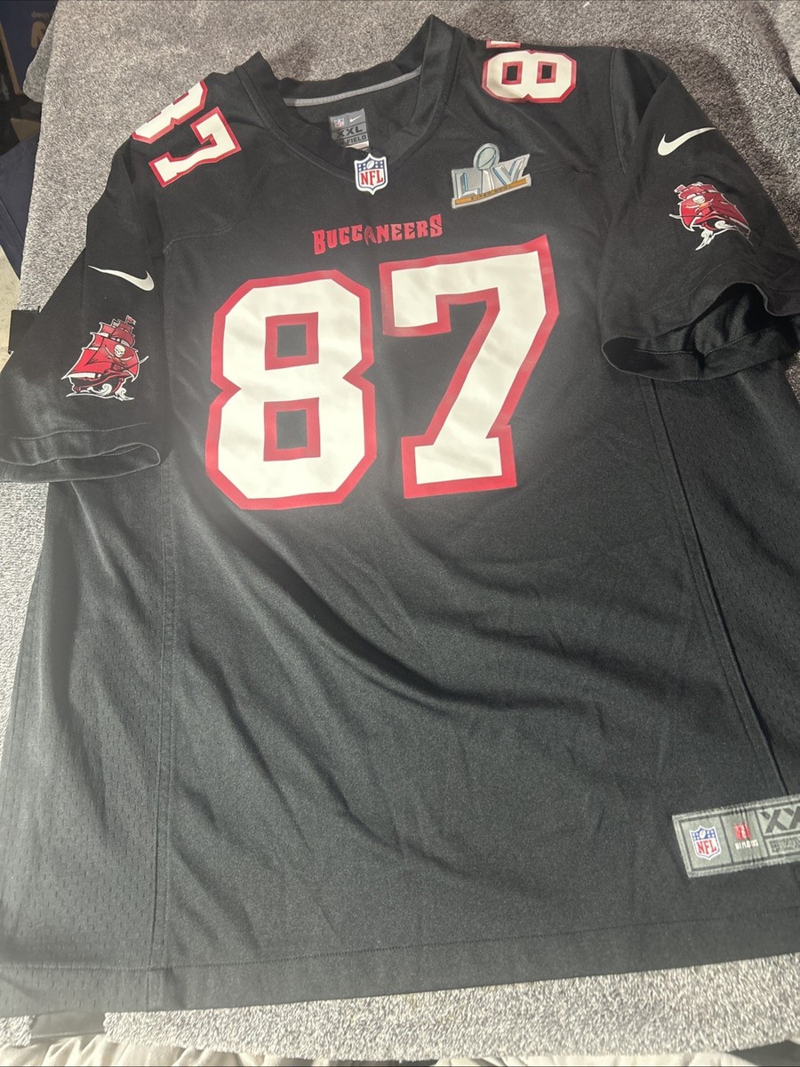 Nike NFL On Field LV Superbowl Tampa Bay Buccaneers #87 Gronkowski