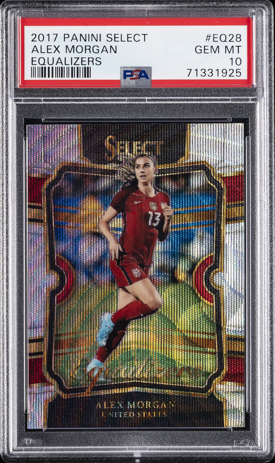 2017-2018 PANINI SELECT EQUALIZERS #EQ28 ALEX MORGAN PSA 10