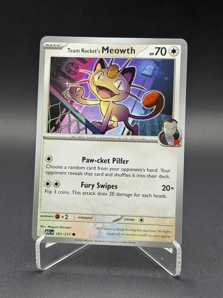 Team Rocket's Meowth Pokémon TCG Cards for sale | eBay